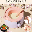 KOTAMU Waxing Kit for Women & Men, Wax Warmer for Hair Removal, Digital Wax Kit with SiliconePot，Ideal for Face Eyebrow Arm Legs Armpit &Sensitive Skin, Purple Waxing Machine With 44 Accessories
